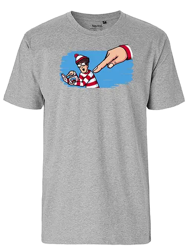 Finder Found! - waldo, suche, finden, wimmel - Fairtrade T-Shirt