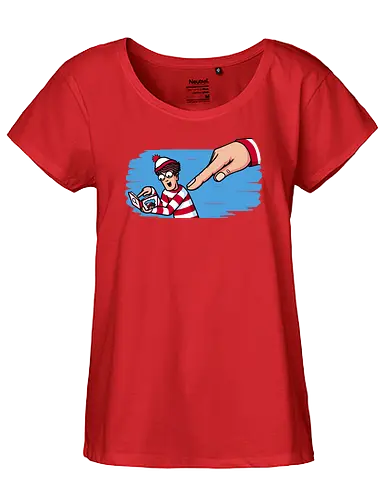 Finder Found! - waldo, suche, finden, wimmel - Fairtrade Girl Shirt
