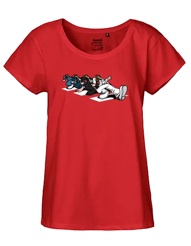 Keep On Crossin! - Crossing, abbey road, mashup - Fairtrade Girl Shirt