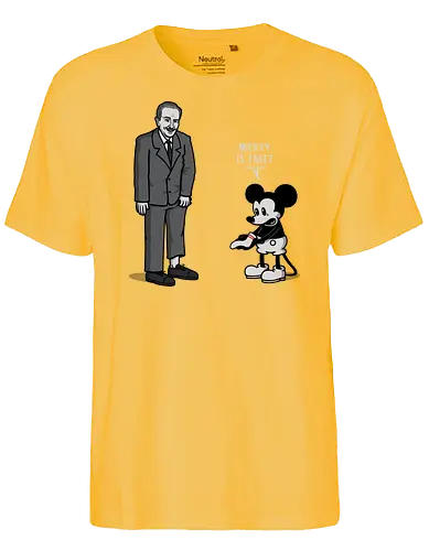 Mickey is Free! - mouse, free, elf - Fairtrade T-Shirt