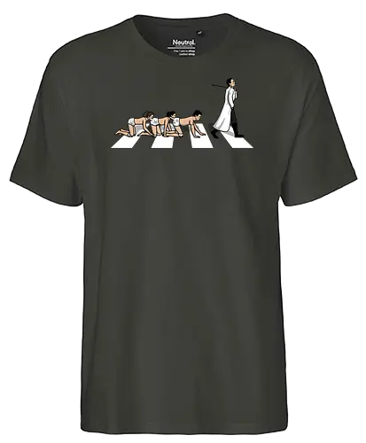 Scary Road! - abbey road, mashup, centipede, horror - Fairtrade T-Shirt