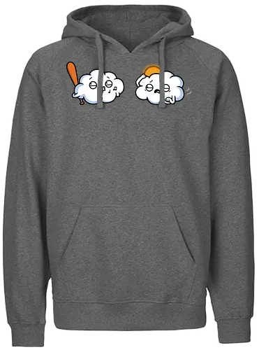 Sunny Bump! - cloud, bat - Fairtrade Hoodie