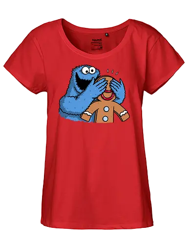 Monstrous Surprise! - Gingy, Cookie monster - Fairtrade Girl Shirt