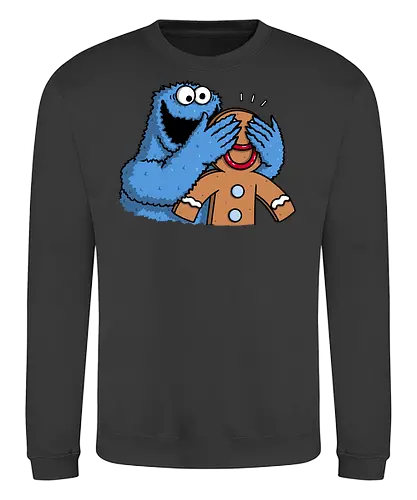 Monstrous Surprise! - Gingy, Cookie monster - Sweatshirt