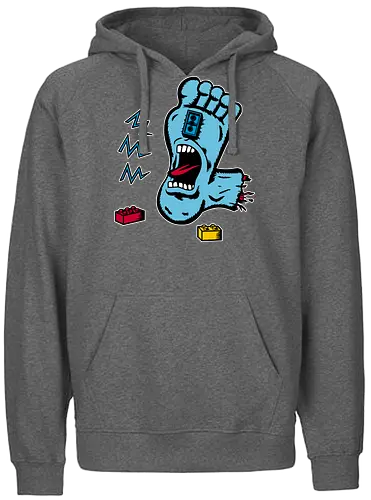 Skater Foot! - addams family, play - Fairtrade Hoodie