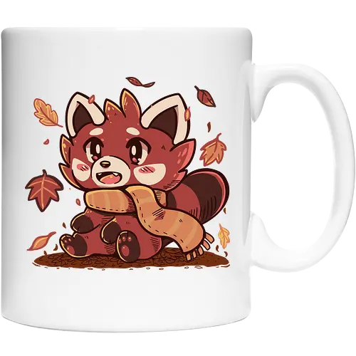 Fallen Leaves Red Panda