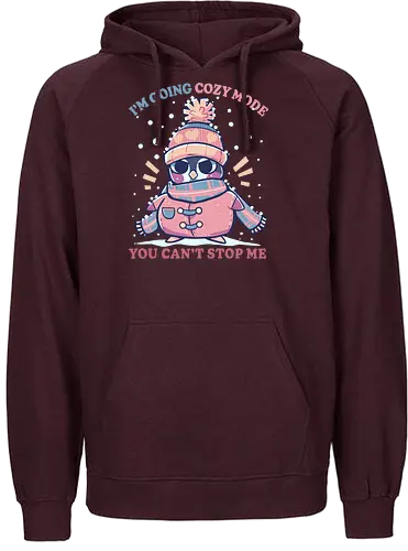 Cozy Mode - Cozy, penguin, winter - Fairtrade Hoodie