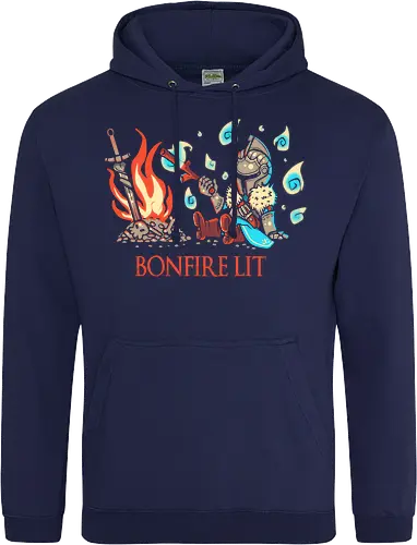 Cute Lit by the Bonfire