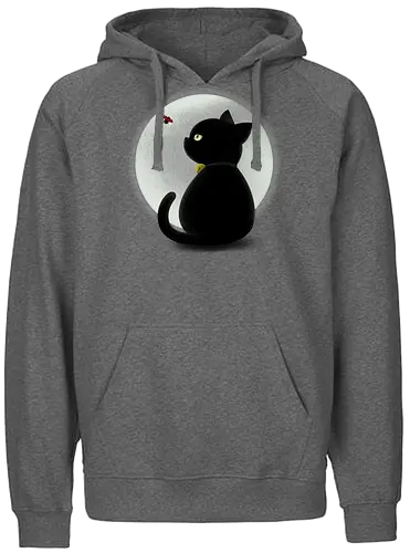 Miraculous - cat, katze, moon, Käfer, cute, mond - Fairtrade Hoodie
