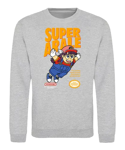 Super Android Girl - anime, manga, Dr.Slump, arale, mashup - Sweatshirt