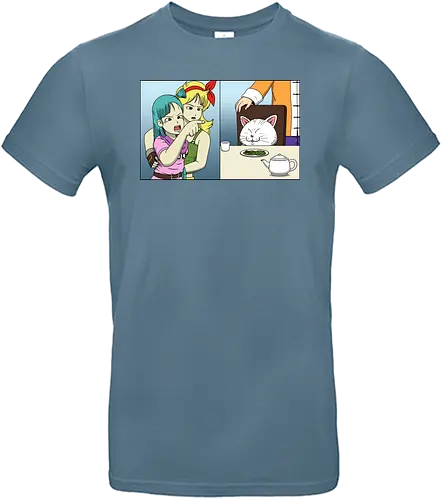 Girl Yelling at cat - meme, Girl yelling at cat, mashup, anime, manga - Standard T-Shirt