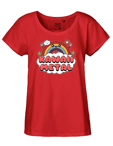 Kawaii Metal - metal, kawaii, music, cloud, cute - Fairtrade Girl Shirt