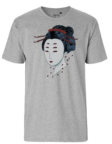 Floating with Demons - demon, geisha, oni, japan, nippon - Fairtrade T-Shirt