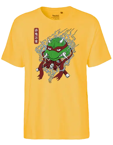 Red Oni Ninja - turtle, oni, japan, demon, raphael, tv, mashup - Fairtrade T-Shirt