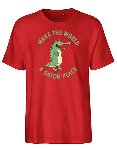 A Gator Place - Alligator, pun, See you later - Fairtrade T-Shirt