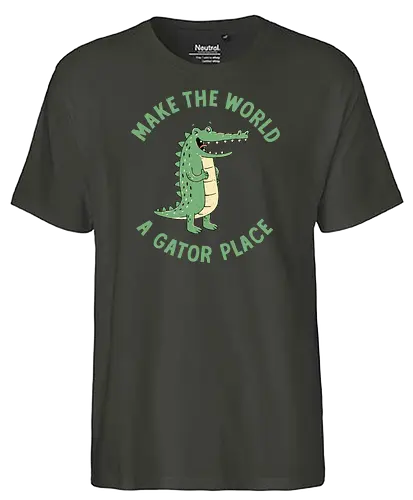 A Gator Place - Alligator, pun, See you later - Fairtrade T-Shirt