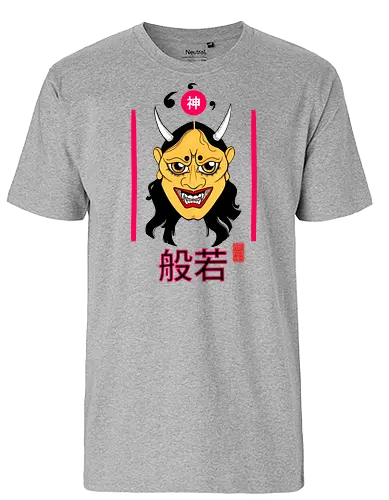 Hannya Mask - japan, oni, mask, art, kunst - Fairtrade T-Shirt