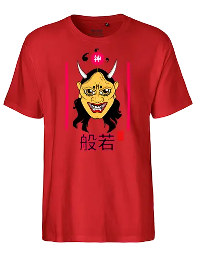 Hannya Mask - japan, oni, mask, art, kunst - Fairtrade T-Shirt