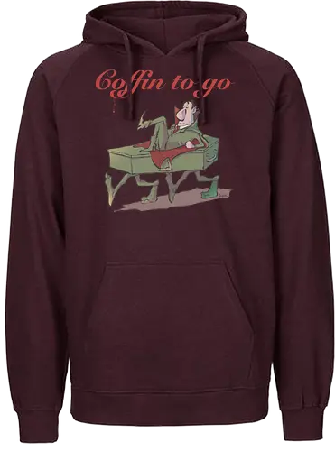 Coffin to GO - fun, vampir, Sarg, Coffin, to go - Fairtrade Hoodie