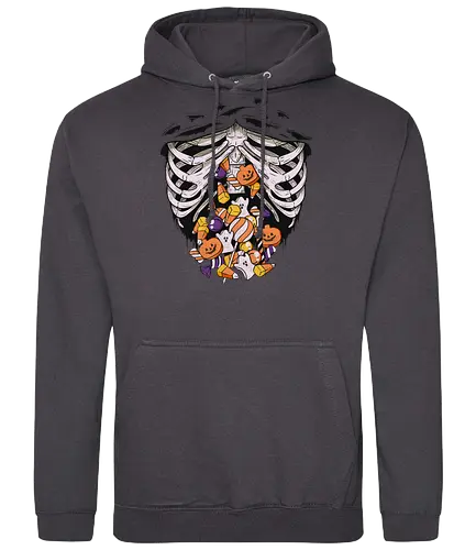 Halloween Candy Skeleton - halloween, Snacks, candy, Trick or treat - Standard Hoodie