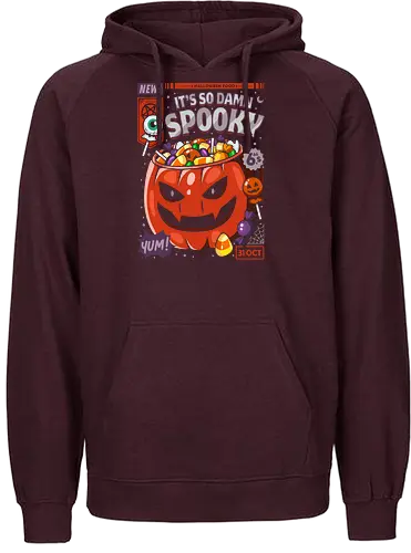 Halloween Spooky Food - comic, cover, halloween, candy, jack-o-lantern, Trick or treat - Fairtrade Hoodie
