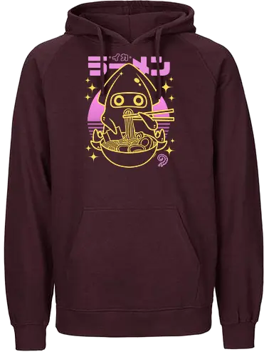 Squid ramen sunset neon - neon, 80s, ramen, gaming - Fairtrade Hoodie