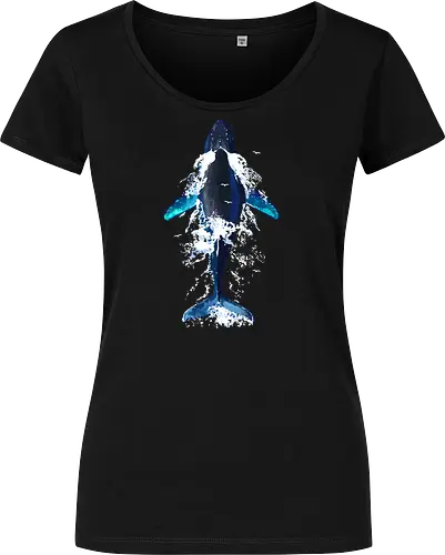 Humpback whale in ocean