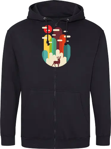 Mountains Deer Minimalist