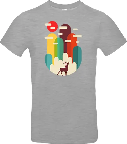 Mountains Deer Minimalist