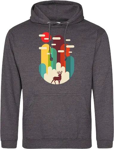 Mountains Deer Minimalist