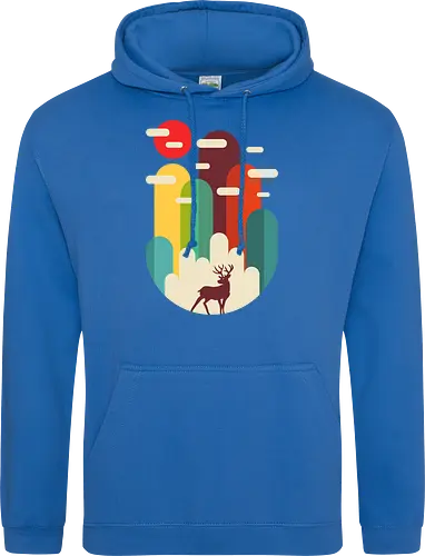 Mountains Deer Minimalist