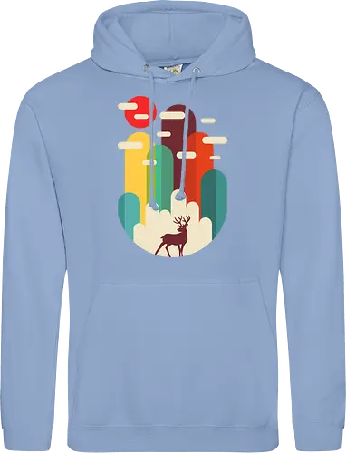 Mountains Deer Minimalist