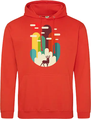 Mountains Deer Minimalist