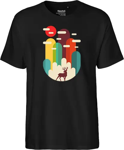 Mountains Deer Minimalist
