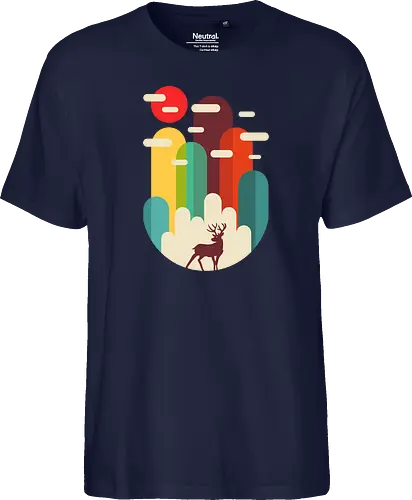 Mountains Deer Minimalist