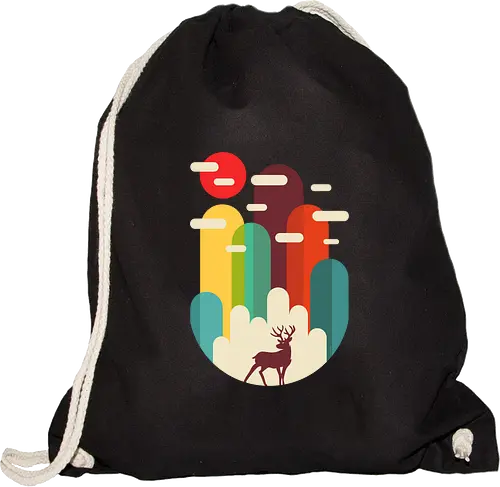 Mountains Deer Minimalist