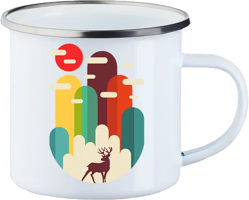Mountains Deer Minimalist