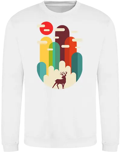 Mountains Deer Minimalist