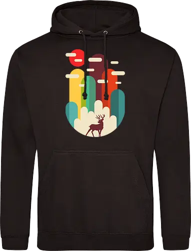 Mountains Deer Minimalist