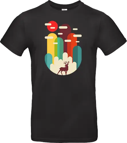 Mountains Deer Minimalist