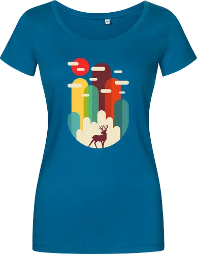 Mountains Deer Minimalist