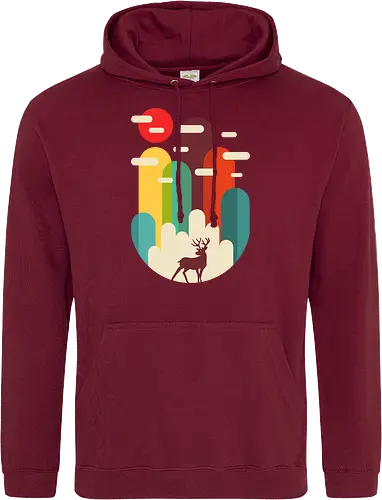 Mountains Deer Minimalist
