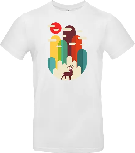 Mountains Deer Minimalist