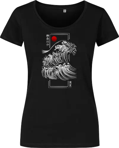 Modern Kanagawa's Wave - Silver