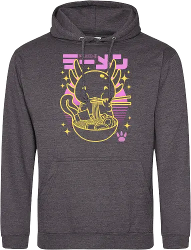 Axolotl ramen sunset neon