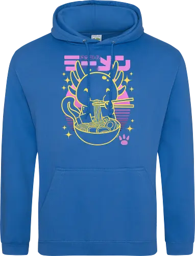Axolotl ramen sunset neon