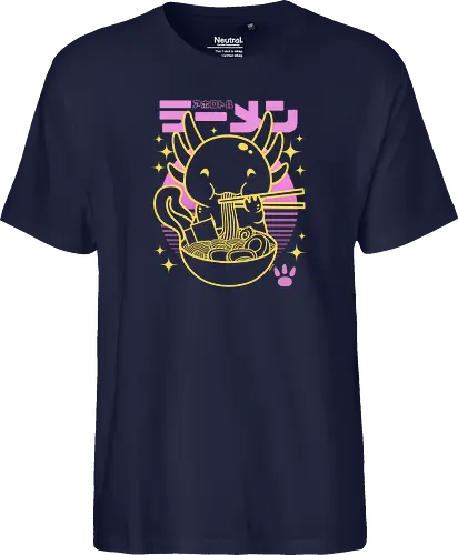 Axolotl ramen sunset neon