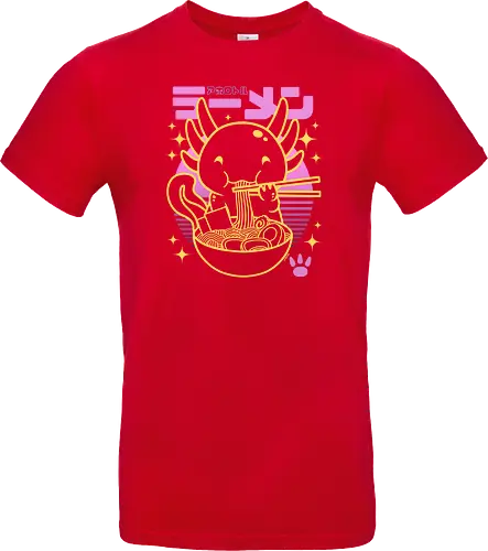 Axolotl ramen sunset neon