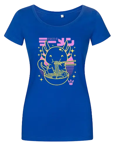 Axolotl ramen sunset neon