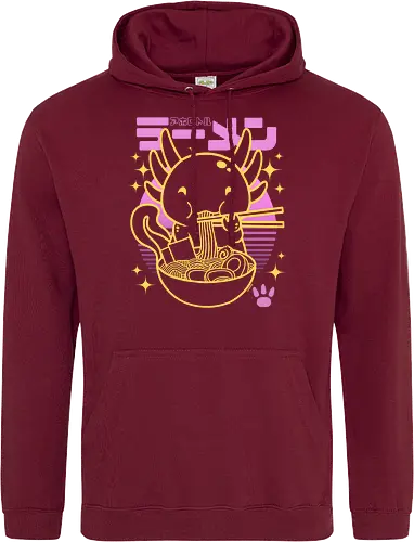 Axolotl ramen sunset neon